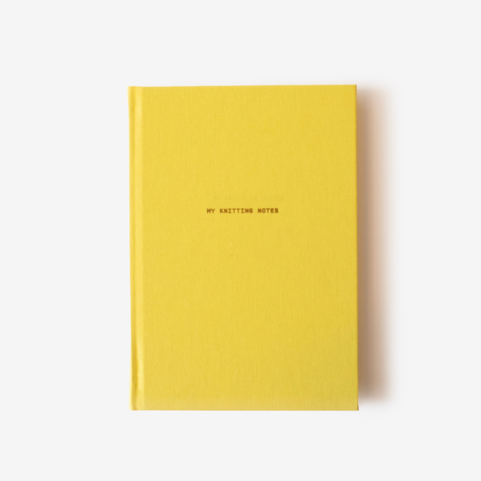 my knitting notes journal diary