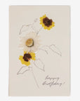 flower pressed greeting cards