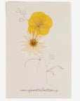 flower pressed greeting cards