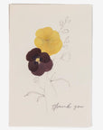 flower pressed greeting cards