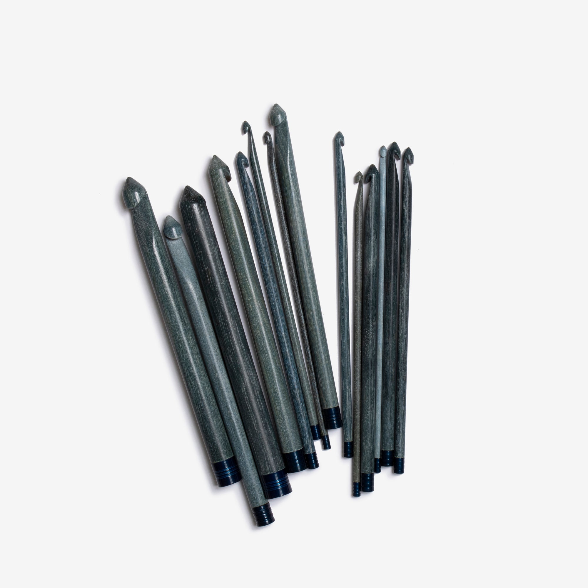 crochet hooks, indigo 6"
