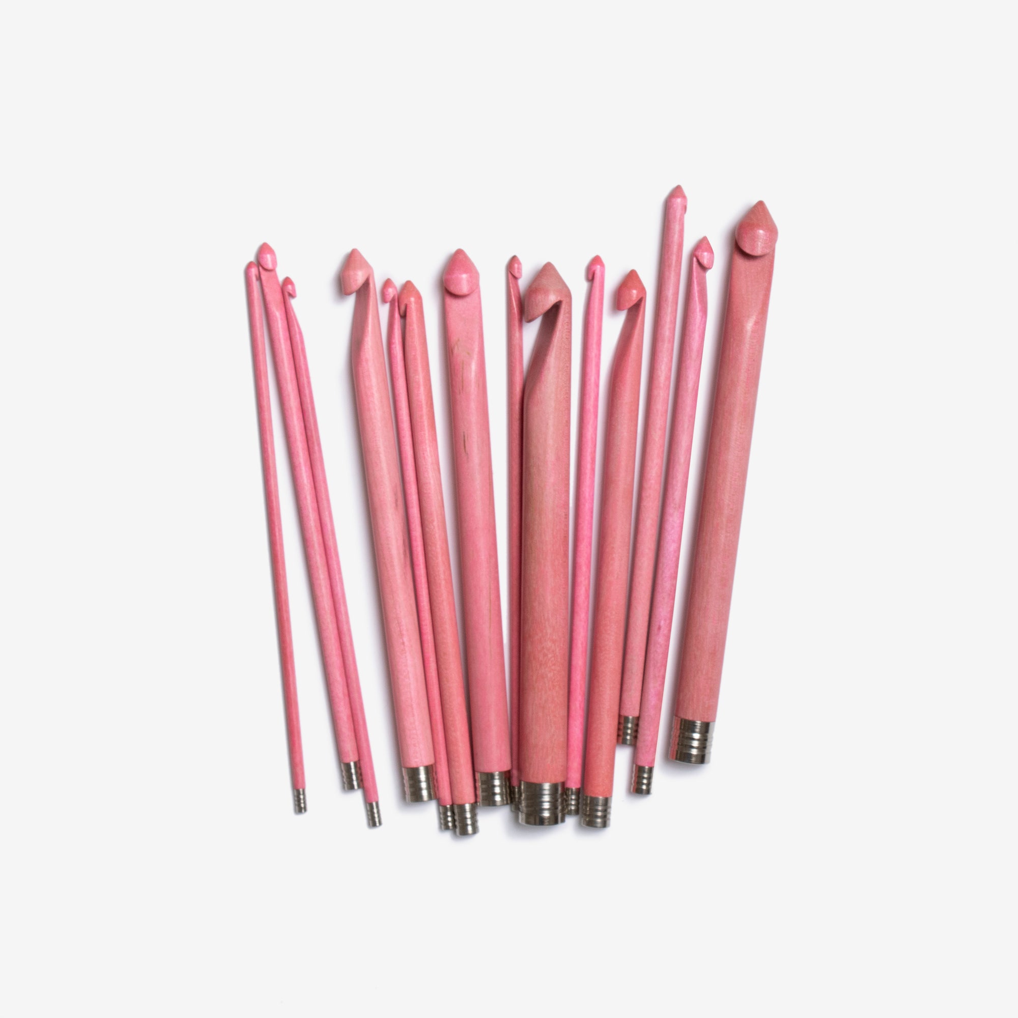 crochet hooks, blush 6"