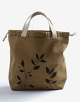 botanical printed project bag