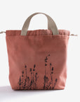 botanical printed project bag