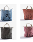 botanical printed project bag