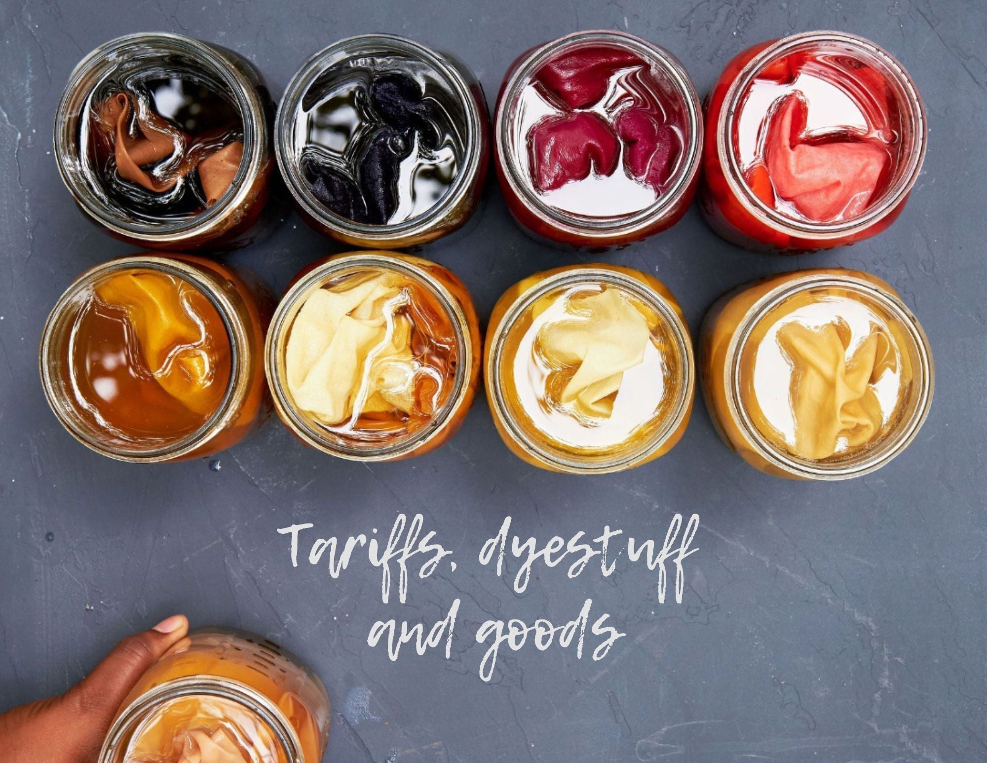 studio challenges: tariffs, dyestuff and goods