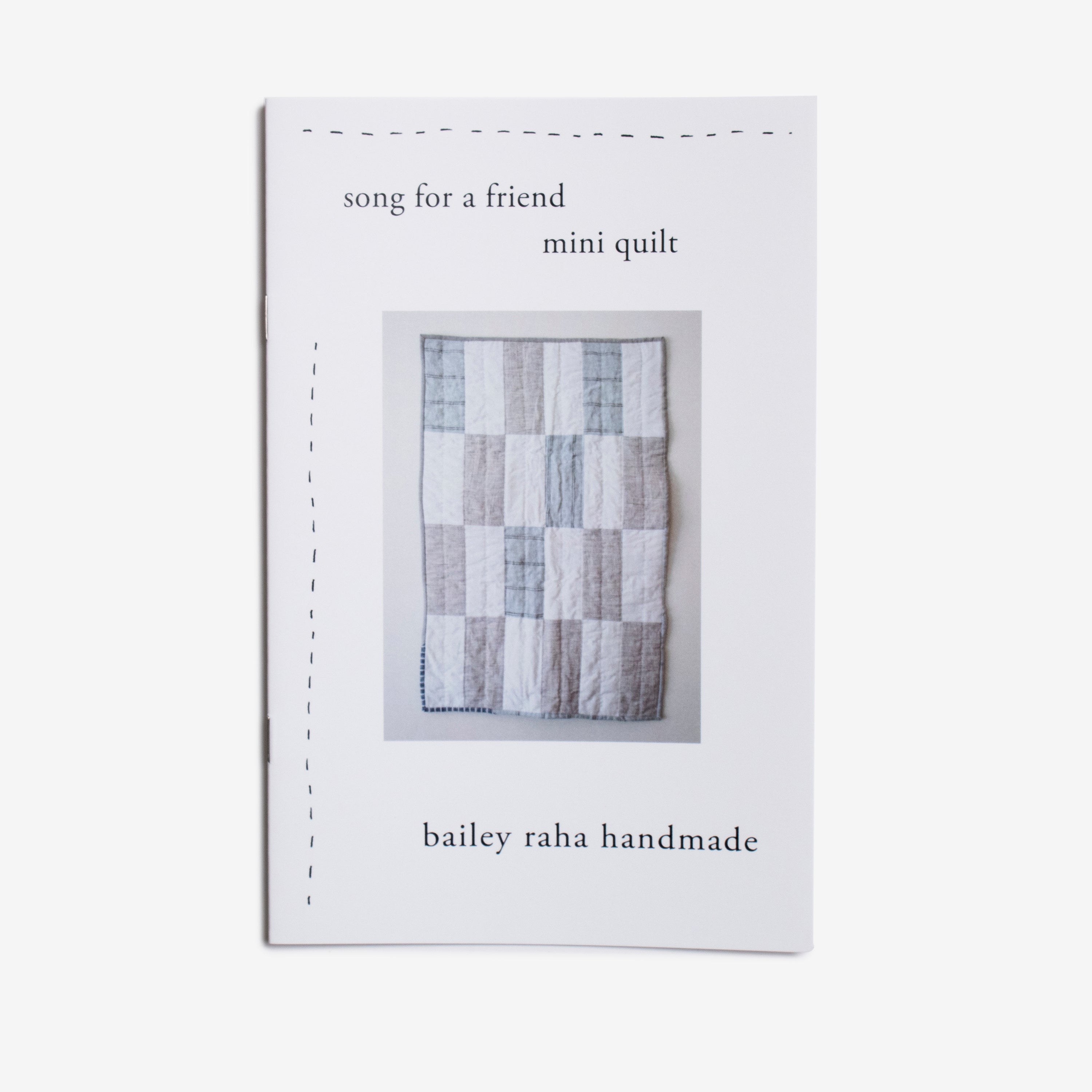 song for a friend mini quilt
