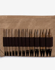 birchwood interchangeable circular knitting needle set, umber 5"