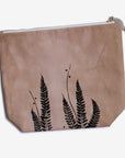 botanical zipper project bag