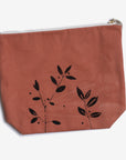 botanical zipper project bag