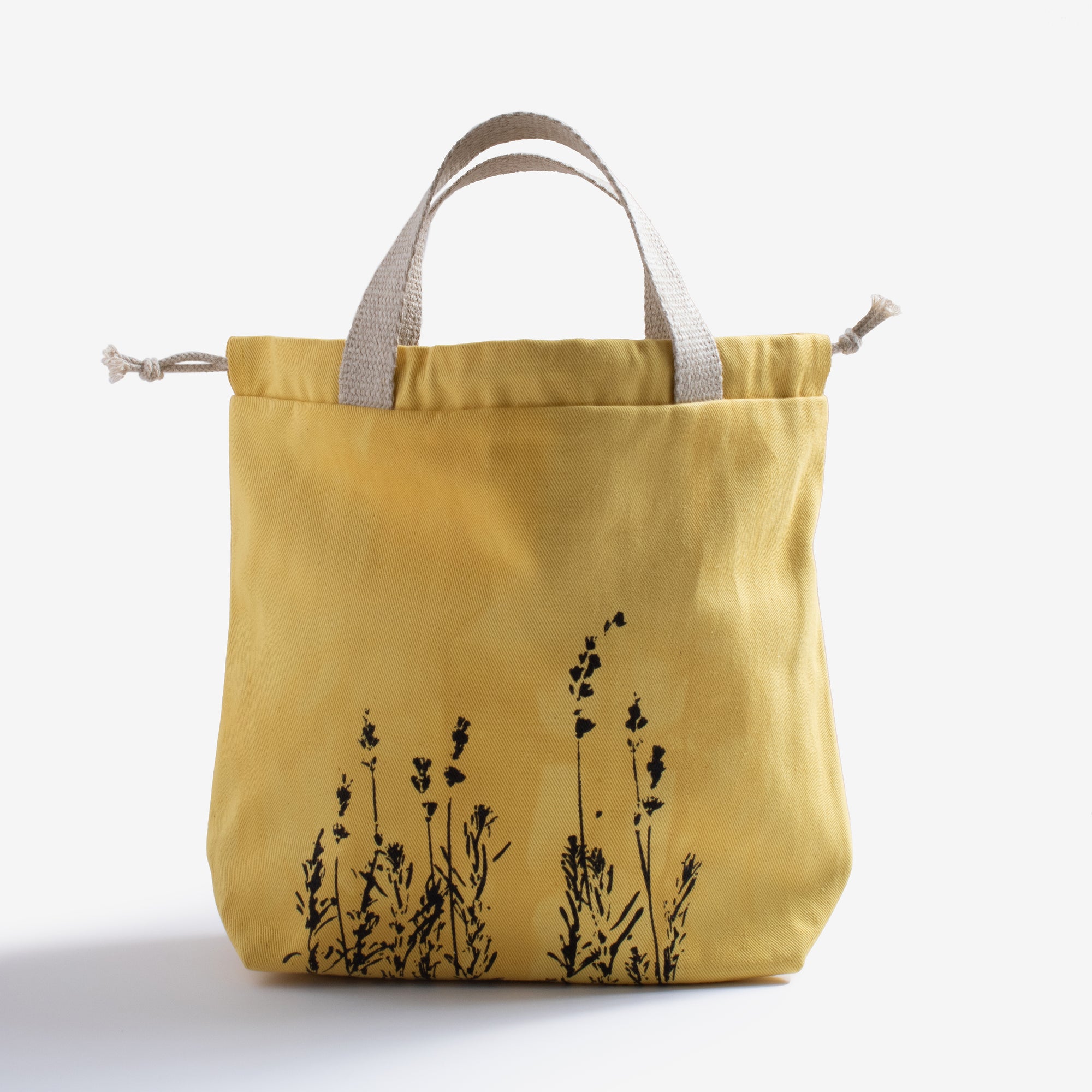 botanical printed project bag