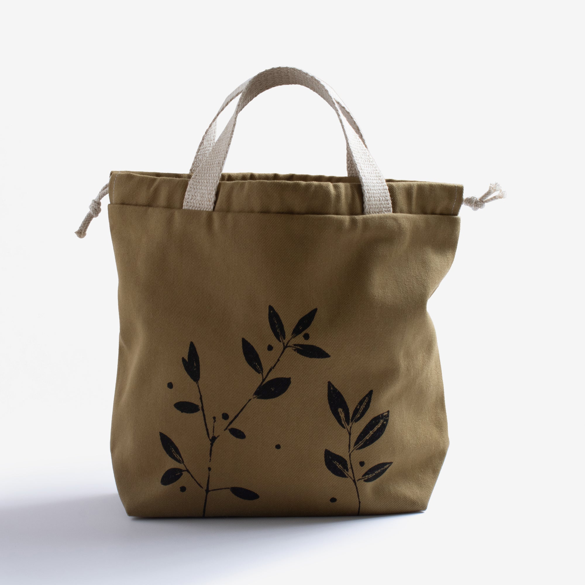 botanical printed project bag