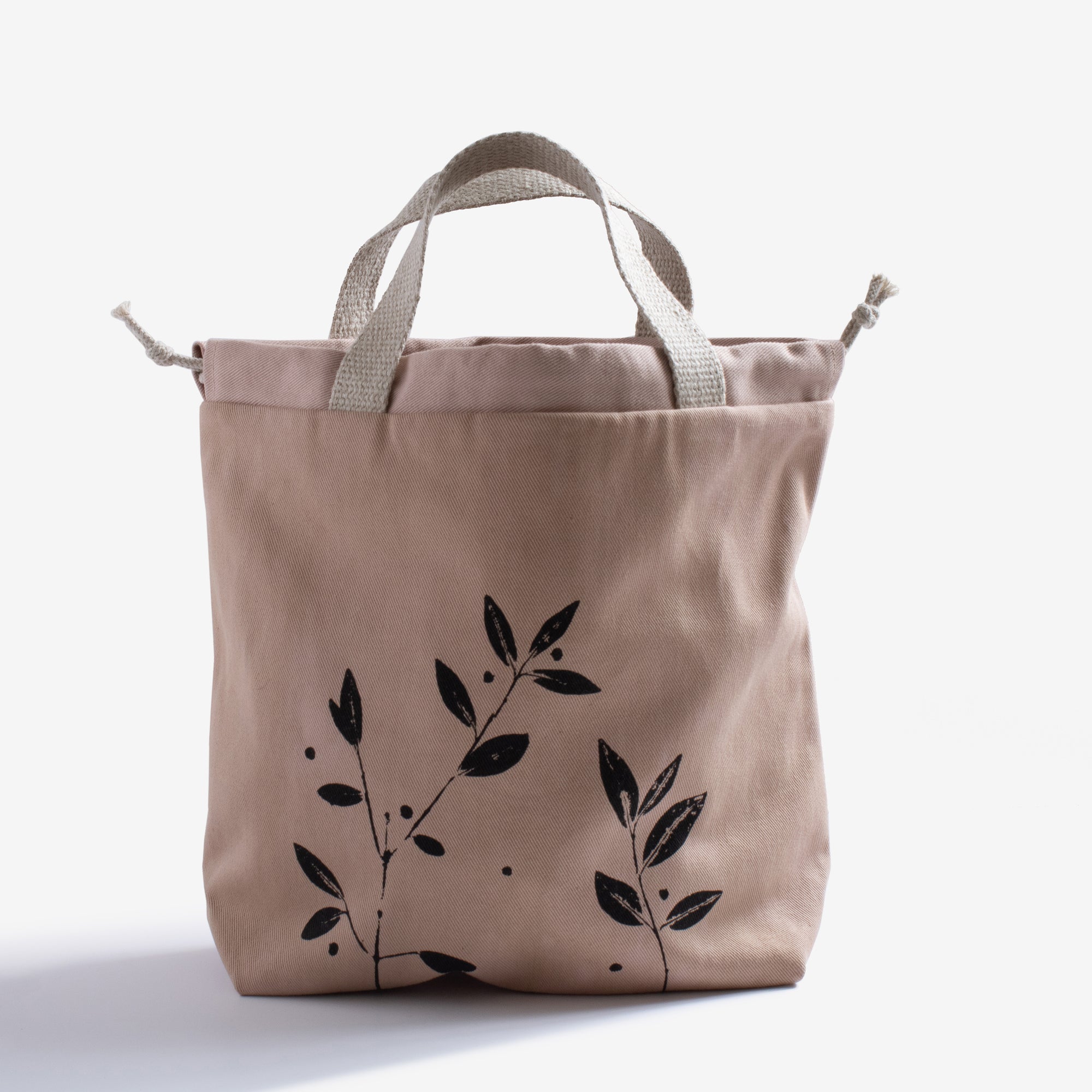 botanical printed project bag